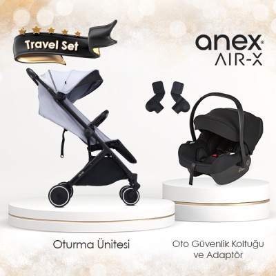 Anex® - Anex Air-X Kabin Boy Travel Set - Gri