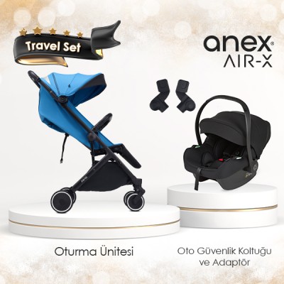 Anex® - Anex Air-X Kabin Boy Travel Set - Mavi