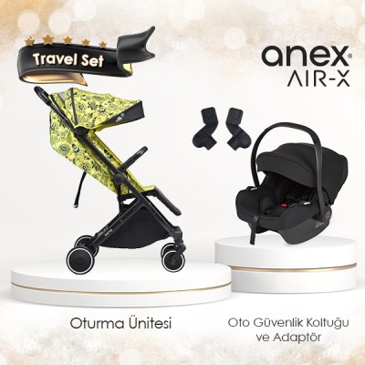 Anex® - Anex Air-X Özel Seri Kabin Boy Travel Set - Woody Woods