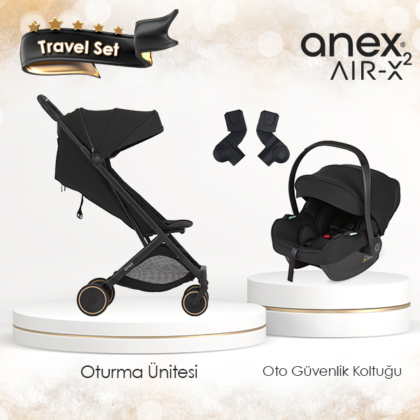 Anex Air-X² Kabin Boy Travel Sistem Bebek Arabası - Nero