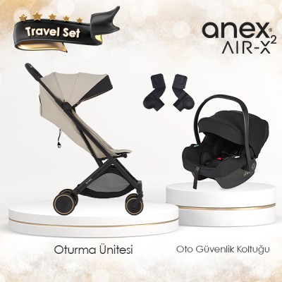 Anex® - Anex Air-X² Kabin Boy Travel Sistem Bebek Arabası - Shiro