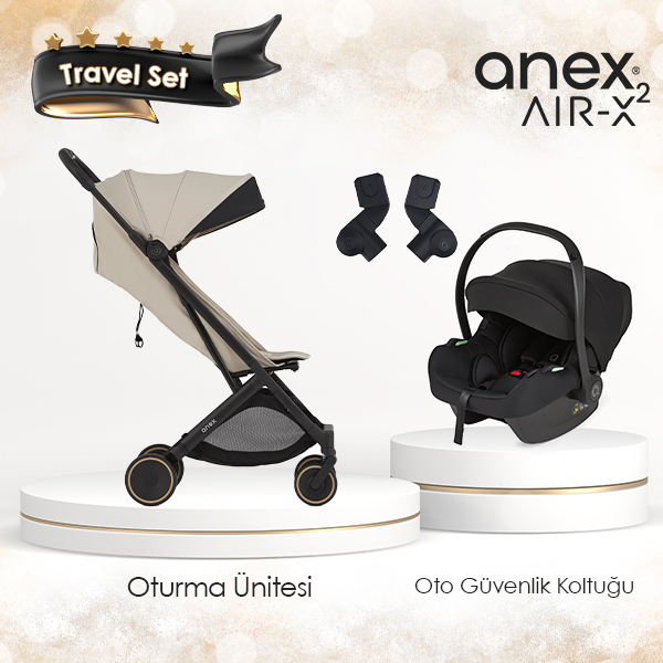 Anex Air-X² Kabin Boy Travel Sistem Bebek Arabası - Shiro