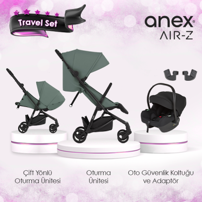 Anex® - Anex Air-z Kabin Boy Travel Sistem Bebek Arabası Seti - Misted