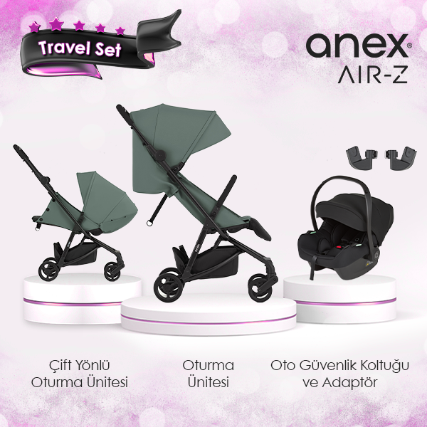 Anex Air-z Kabin Boy Travel Sistem Bebek Arabası Seti - Misted