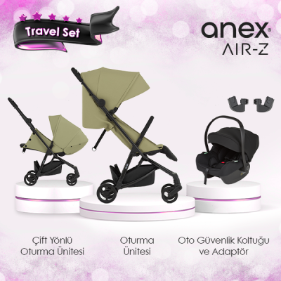 Anex® - Anex Air-z Kabin Boy Travel Sistem Bebek Arabası Seti - Gelato
