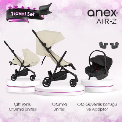 Anex® - Anex Air-z Kabin Boy Travel Sistem Bebek Arabası Seti - Oaty