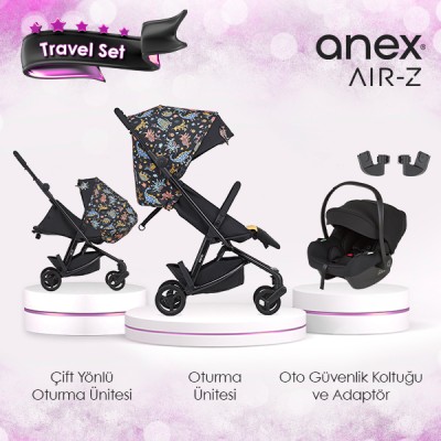 Anex® - Anex Air-z Özel Seri Kabin Boy Travel Set - Arrr