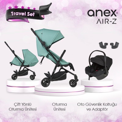 Anex® - Anex Air-z Kabin Boy Travel Set - Ivy