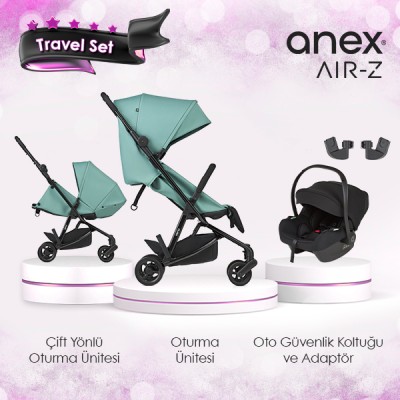 Anex® - Anex Air-z Kabin Boy Travel Sistem Bebek Arabası Seti - Ivy