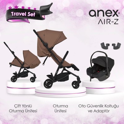 Anex® - Anex Air-z Kabin Boy Travel Sistem Bebek Arabası Seti - Nebula