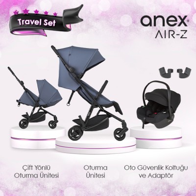 Anex® - Anex Air-z Kabin Boy Travel Set - Storm