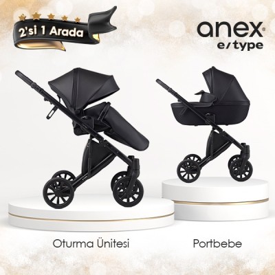 Anex® - Anex e/type - 2'si 1 arada set - Siyah
