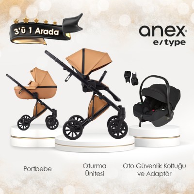 Anex® - Anex e/type - 3'ü 1 arada set - Karamel