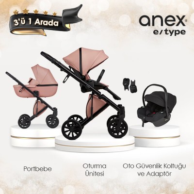 Anex® - Anex e/type - 3'ü 1 arada set - Şeftali