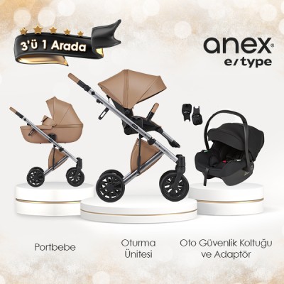 Anex® - Anex e/type - 3'ü 1 arada set - Sepia