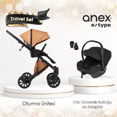Anex® - Anex e/type Travel Sistem Bebek Arabası Seti - Karamel