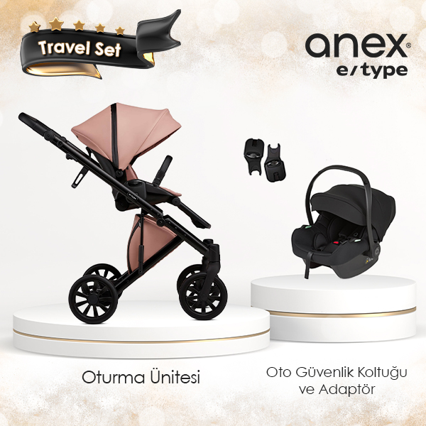 Anex e/type Travel Sistem Bebek Arabası Seti - Şeftali
