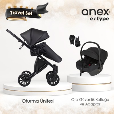 Anex e/type travel set - Siyah - Thumbnail