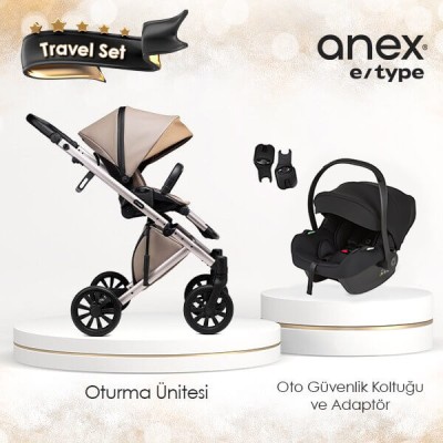 Anex® - Anex e/type özel seri Travel Sistem Bebek Arabası Seti - Truffle