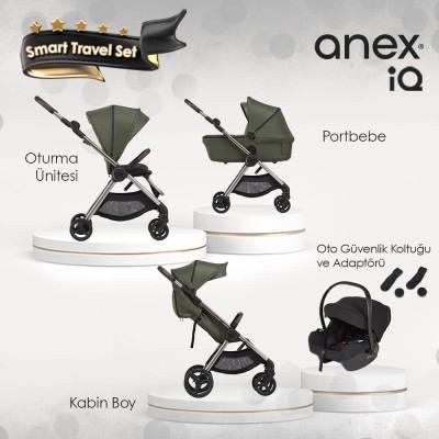 Anex® - Anex IQ Premium Smart Travel Sistem Bebek Arabası Seti - Richi