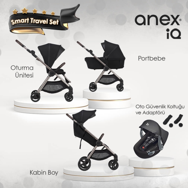 Anex IQ Premium Smart Travel Set - Smoky