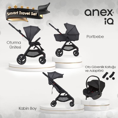 Anex® - Anex IQ Smart Travel Set - Dark