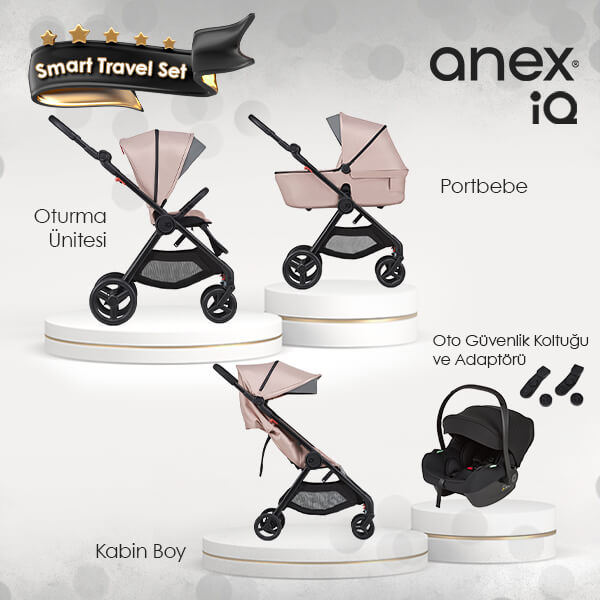 Anex IQ Smart Travel Set - Rosy