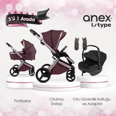 Anex® - Anex l/type 3'ü 1 arada set - Mor
