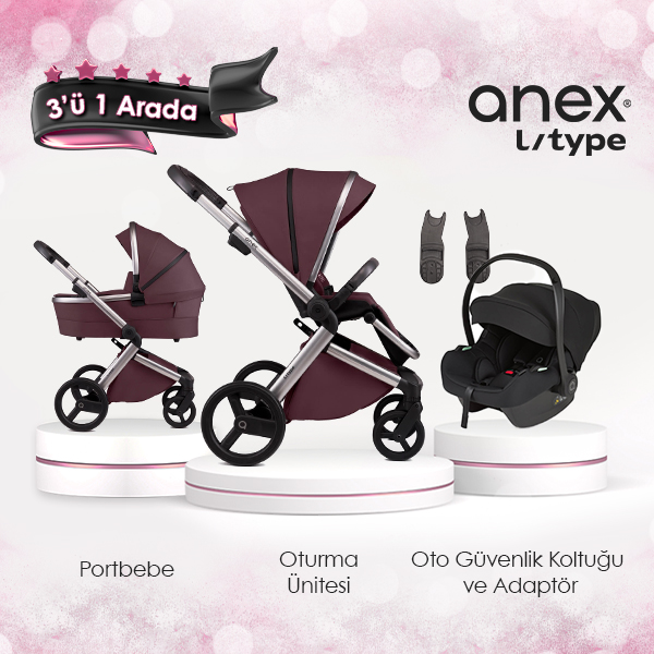 Anex l/type 3'ü 1 arada set - Mor