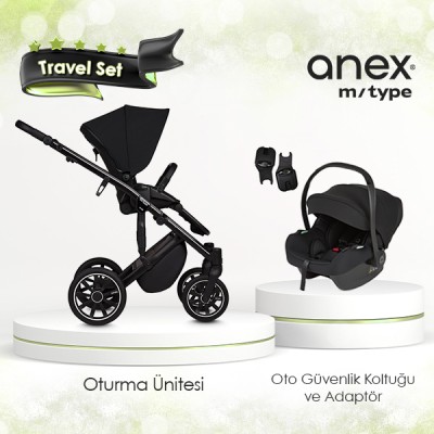 Anex® - Anex m/type travel set - Siyah