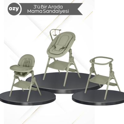 Anex® - Anex Ozy 3'ü 1 Arada Mama Sandalyesi - June - ÖN SİPARİŞ