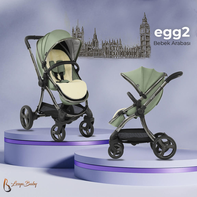 egg2 Bebek Arabası - Seagrass - Thumbnail