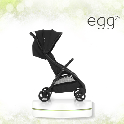 eggZ Bebek Arabası - Just Black - Thumbnail