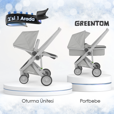 Greentom® - Greentom 2'si 1 Arada Set - Gri