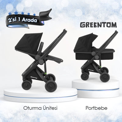 Greentom® - Greentom 2'si 1 Arada Set - Siyah