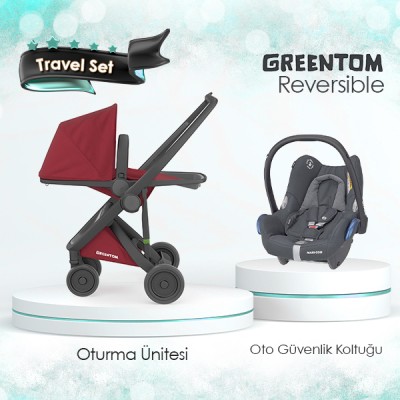 Greentom® - Greentom Reversible Travel Set - Çilek