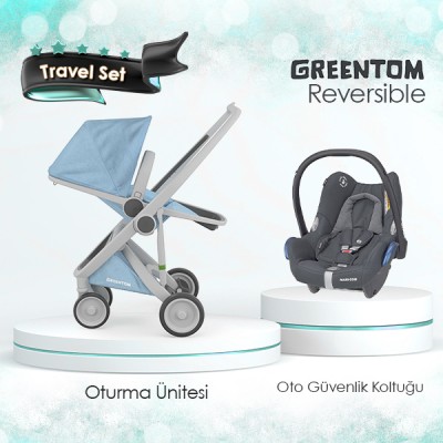 Greentom Reversible Travel Set Özel Seri - Gökyüzü - Thumbnail