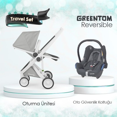 Greentom® - Greentom Reversible Travel Set - Gri