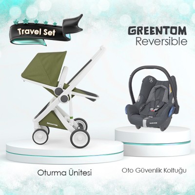Greentom Reversible Travel Set - Haki - Thumbnail