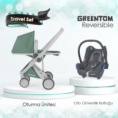 Greentom Reversible Travel Set - Adaçayı - Thumbnail