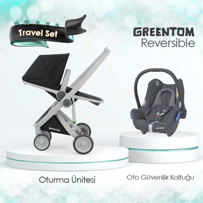 Greentom® - Greentom Reversible Travel Set - Siyah