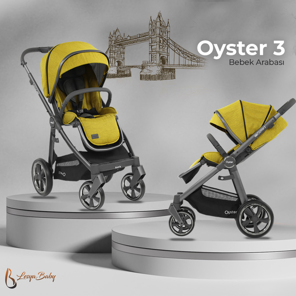 Oyster3 Bebek Arabası - Mustard